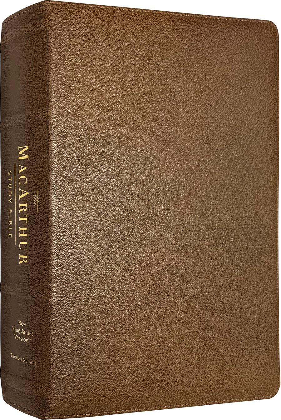 NKJV MacArthur Study Bible (Second Edition) (Brown Premium Leather)