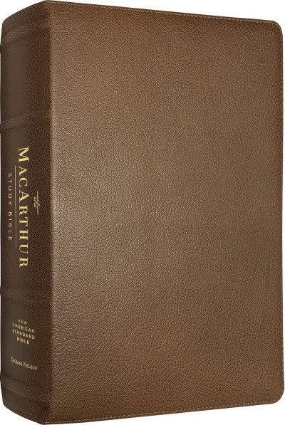 NAS MacArthur Study Bible (Second Edition) (Brown Premium Leather)