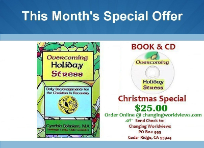 Overcoming Holiday Stress: Book and CD donation of $25