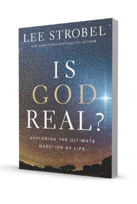 In thanks for your gift, you can receive a copy of Is God Real? by Lee Strobel
