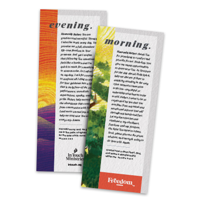 Freedom Morning & Evening Prayer Bookmarks