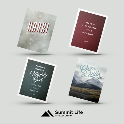 Request a set of 20 inspirational Christmas cards now.