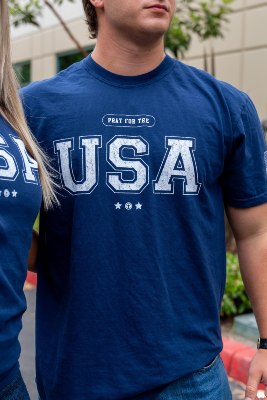 Pray for the USA Adult Tee